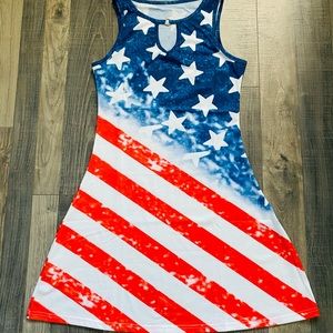 Red, White and Blue American Flag 🇺🇸 Dress